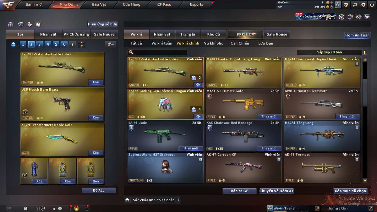 shop acc cf uy tin gia re